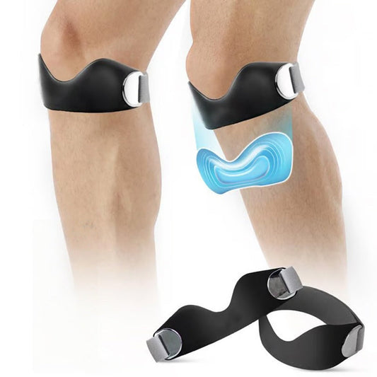 ⏳Time-Limited Special⏰Silicone Patella Knee Strap for Pain Relief – Shock Absorption & Ergonomic – Adjustable & Anti-Slip 🏃‍♂️