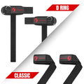 Pro D-Ring Lifting Straps with Non-Slip Grip & Cushioned Wrist Support for Heavy Pulls
