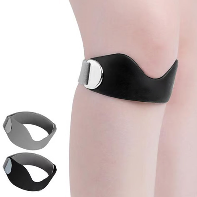 ⏳Time-Limited Special⏰Silicone Patella Knee Strap for Pain Relief – Shock Absorption & Ergonomic – Adjustable & Anti-Slip 🏃‍♂️