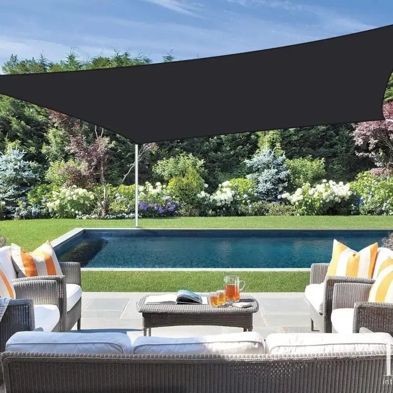 90% Blackout Sun Shade Cloth 10x13ft - Heavy-Duty UV-Resistant Mesh Net with Grommets