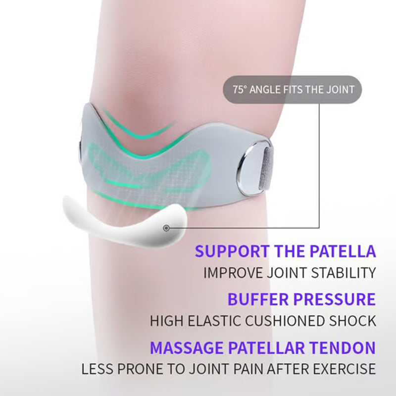 ⏳Time-Limited Special⏰Silicone Patella Knee Strap for Pain Relief – Shock Absorption & Ergonomic – Adjustable & Anti-Slip 🏃‍♂️