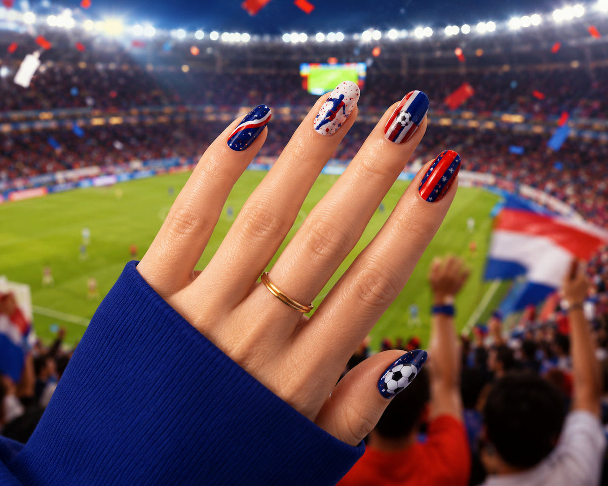 ⚽ Game Day Soccer Nail Art Pens | Paint Team Colors In Seconds
