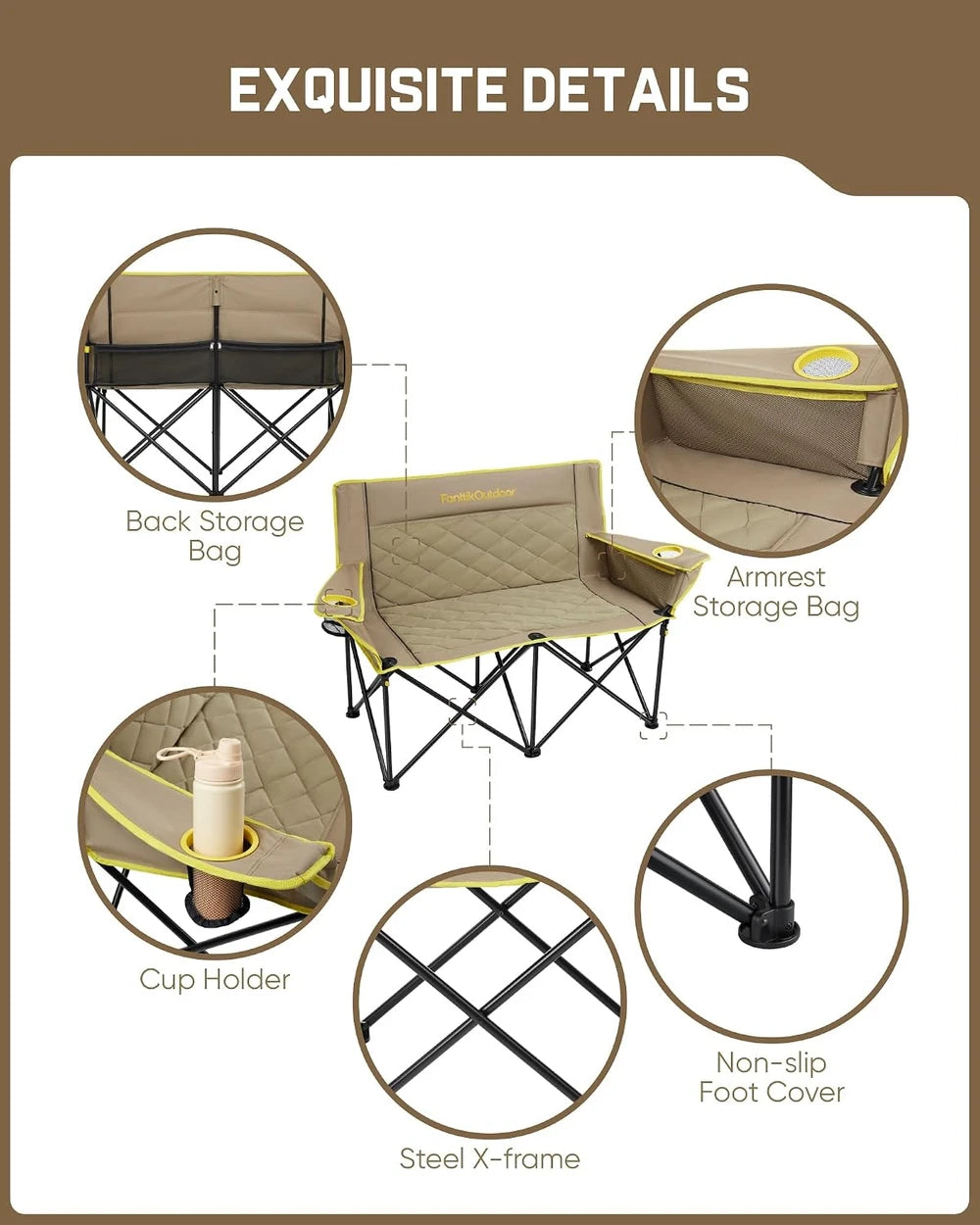 Zeta L11 Duo Pro Double Camping Chair