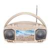 7" LCD Portable Bluetooth Boombox | TV Streaming, DVD, CD & FM Radio Stereo Speaker