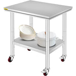 Stainless Steel Mobile Prep Table