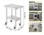 Stainless Steel Mobile Prep Table