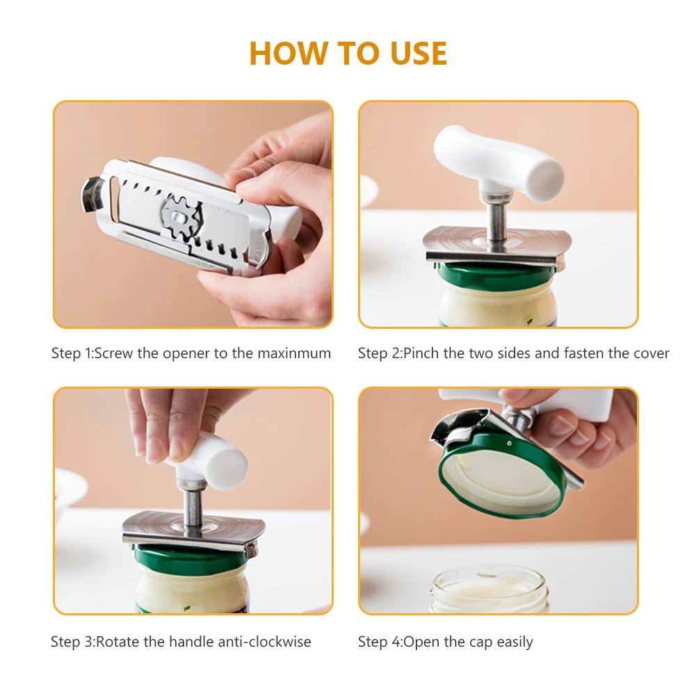 📢📢Last Day-50% OFF!!⏰Stainless Steel Jar Opener & Bottle Lid Remover