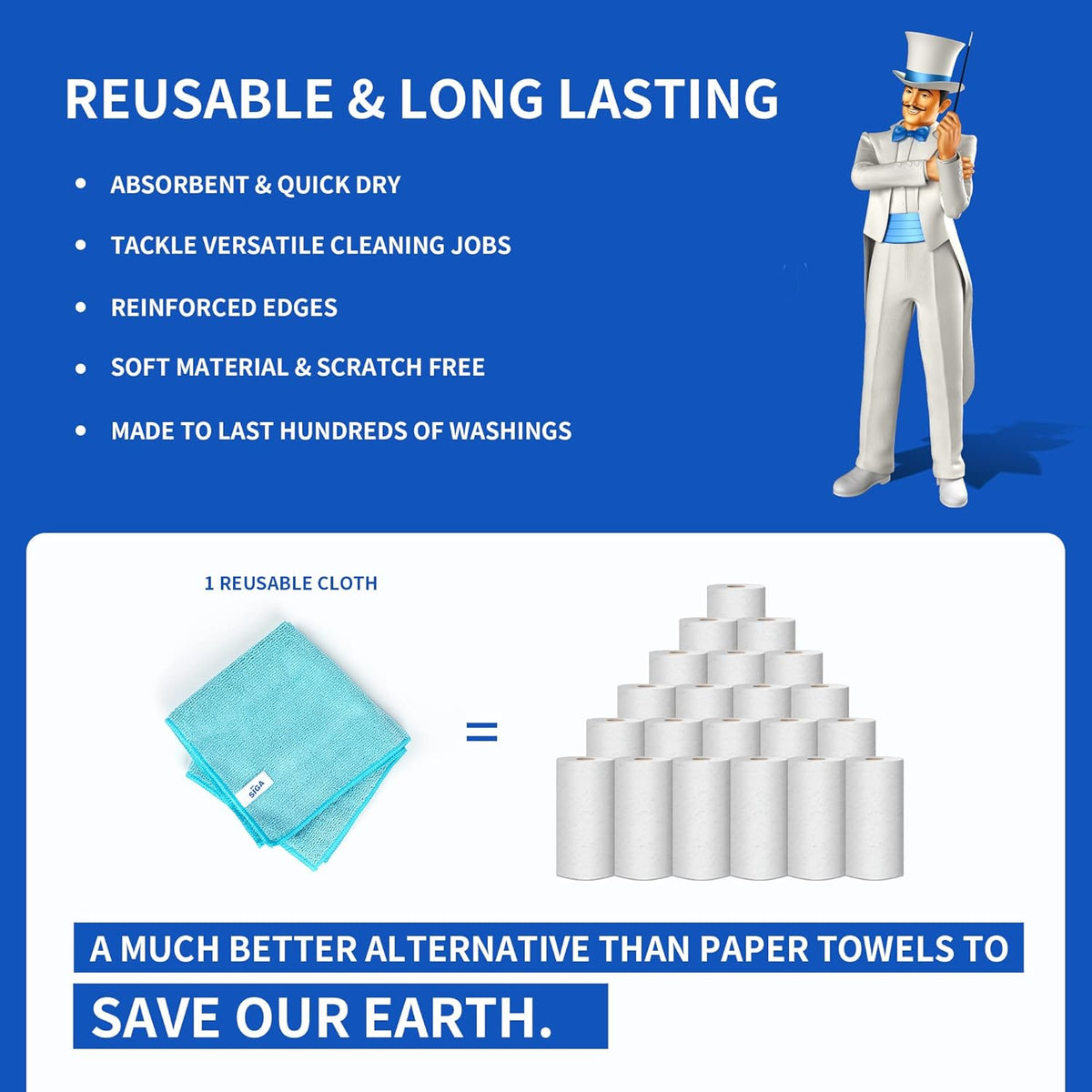 💥:One Wipe, Zero Streaks🔥: The Ultimate Ultra-Absorbent Cleaning Cloth