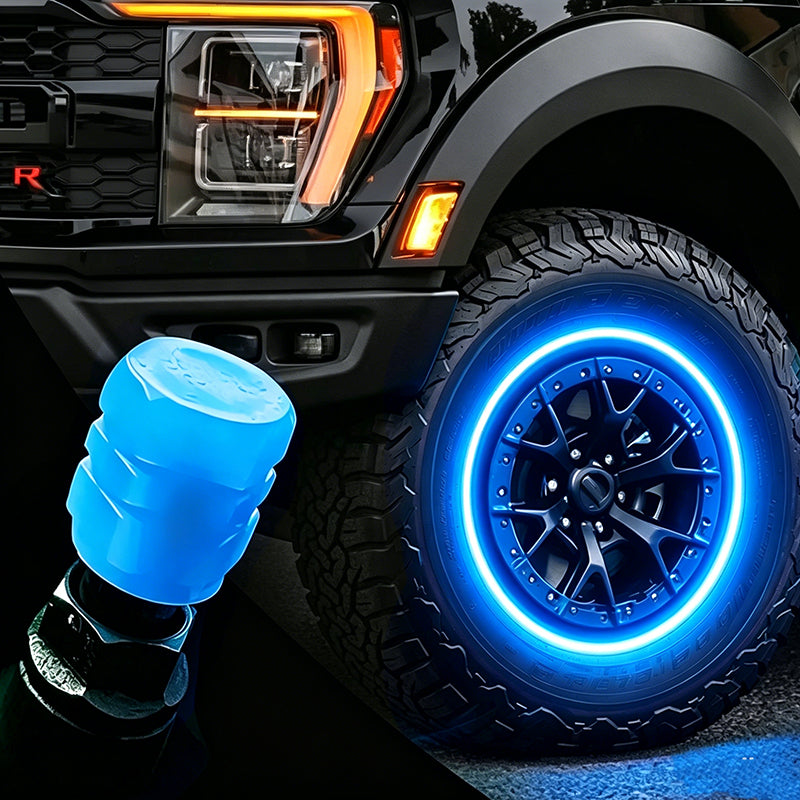🔥💡Cool Glowing Tire Valve Caps – Instantly Upgrade Your Wheels