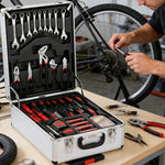 899-Piece Tool Set with Wheeled 4-Tier Aluminum Storage Case, Complete Home & Mechanical Repair Hand Tool Kit