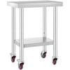 Stainless Steel Mobile Prep Table