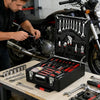 899-Piece Tool Set with Wheeled 4-Tier Aluminum Storage Case, Complete Home & Mechanical Repair Hand Tool Kit