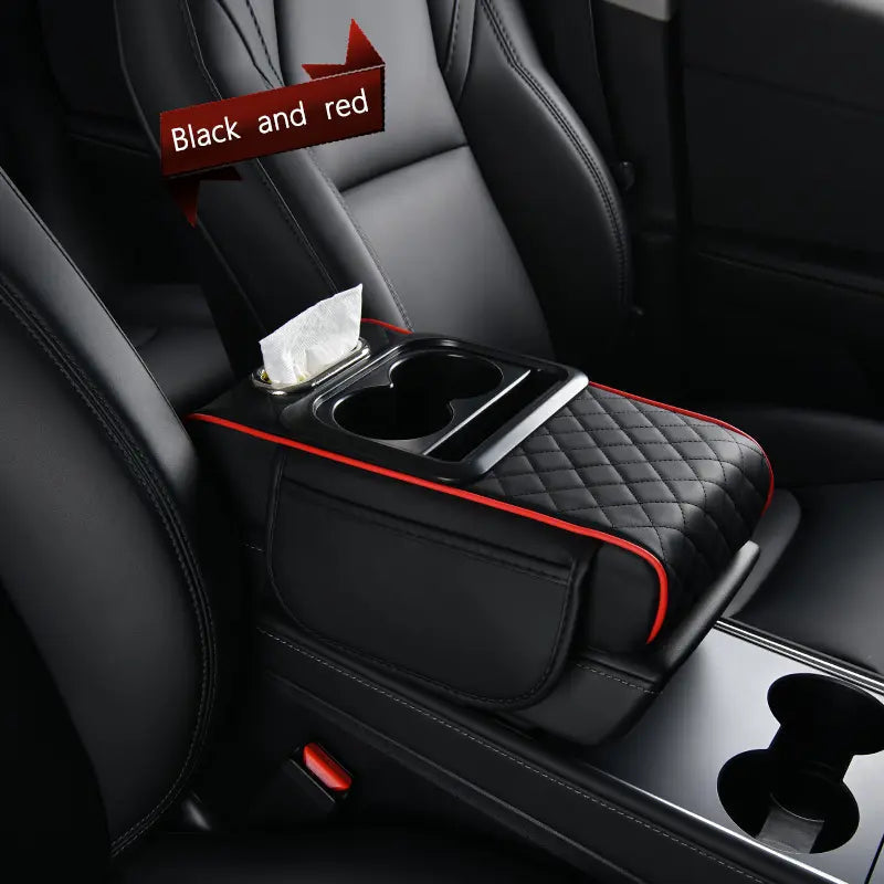 ⚡Transform Your Drive with the 4-in-1 Multi-Functional Car Armrest Organizer