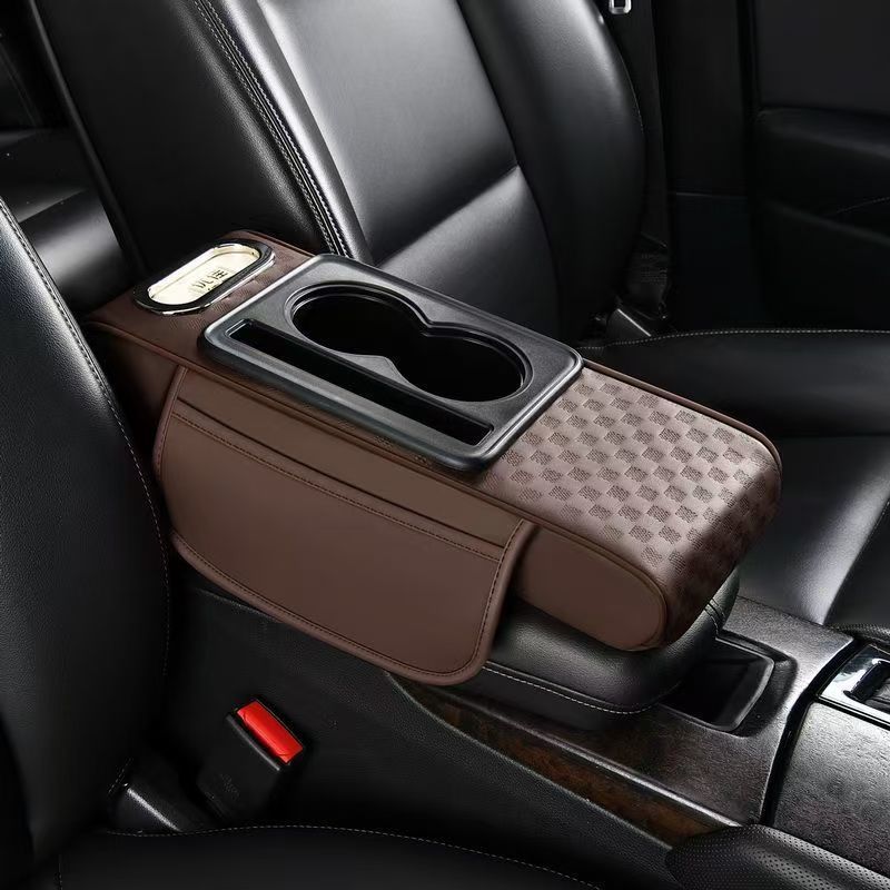 ⚡Transform Your Drive with the 4-in-1 Multi-Functional Car Armrest Organizer