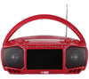 7" LCD Portable Bluetooth Boombox | TV Streaming, DVD, CD & FM Radio Stereo Speaker