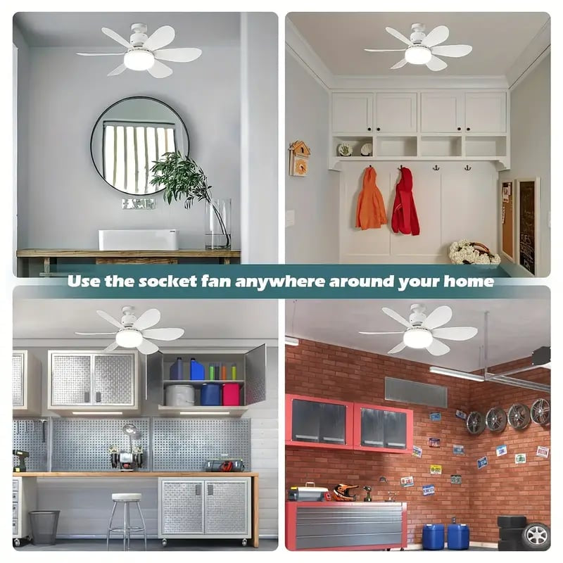 🏆LAST DAY SALE 50% OFF🔥 40W LED Ceiling Fan Light – 20.5” Ultra-Quiet with Remote 🎯 | E27 + FREE B22 Adapter 🔌 | For Bedroom 😴, Kitchen 👩‍🍳 & Garage 🛠️ – UK Ready! 🇬🇧