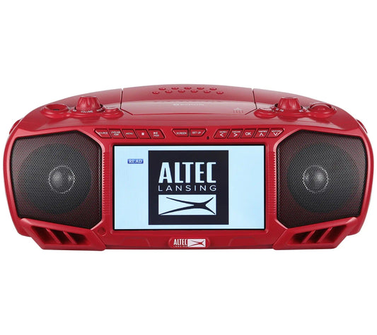 7" LCD Portable Bluetooth Boombox | TV Streaming, DVD, CD & FM Radio Stereo Speaker