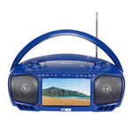 7" LCD Portable Bluetooth Boombox | TV Streaming, DVD, CD & FM Radio Stereo Speaker