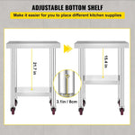 Stainless Steel Mobile Prep Table