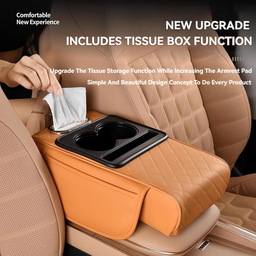 ⚡Transform Your Drive with the 4-in-1 Multi-Functional Car Armrest Organizer
