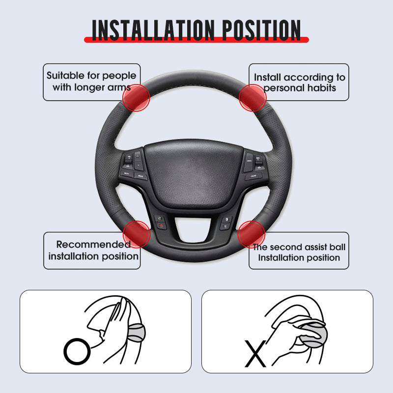 ⏳Limited-time 30% off⏰Steering Wheel Booster Knob for Effortless Driving🚗🔃